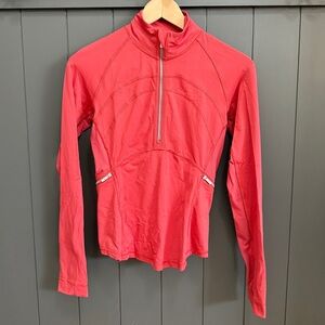 Women’s Lululemon 1/4 Zip Lightweight Pink Sweater Size 4 Active Wear